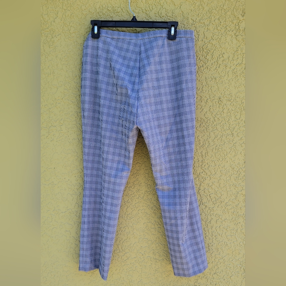 THEORY Classic Skinny Crop Pants McClair Plaid Business Casual - Picture 5 of 5